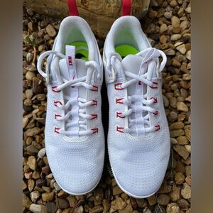 VOLLEYBALL! Nike White Sneakers with Red Details
